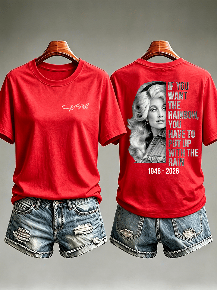 Women's Vintage Signature Graphic Memorial Print T-Shirt