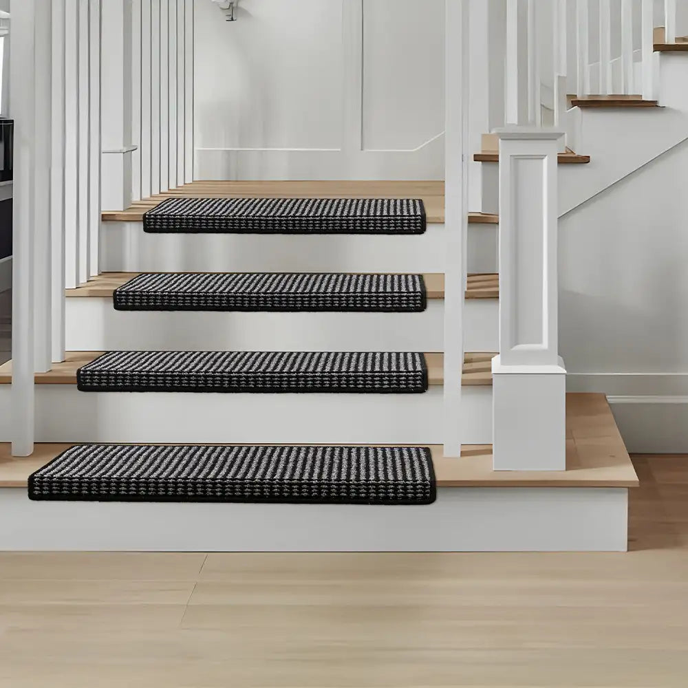Anti-scratch Faux Sisal Stair Protectors Tape Free Washable Carpet Stair Treads