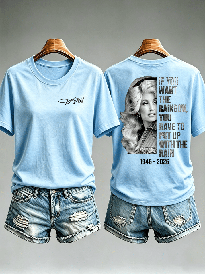 Women's Vintage Signature Graphic Memorial Print T-Shirt