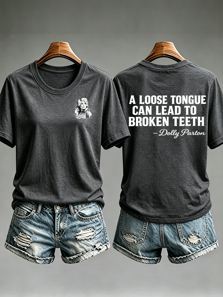 Women's Vintage Signature Graphic Memorial Print T-Shirt