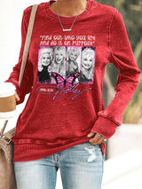 Retro Find Out Who You Are And Do It On Purpose Print Sweatshirt
