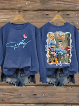 Women's Forever Our Queen of Country Print Casual Sweatshirt