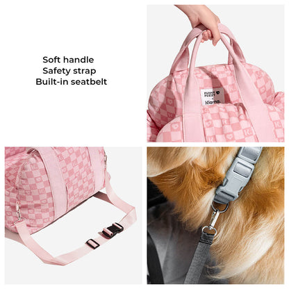 FUNNYFUZZY X Klarna Travel Safety Large Dog Car Seat Bed