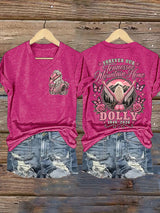 Women's Country Music Legend Tribute Print T-shirt