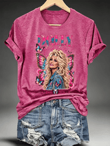 Women's Vintage Country Music Tribute Parton Tour T-Shirt