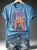 Women's Vintage Country Music Tribute Parton Tour T-Shirt