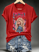 Women's Vintage Country Music Tribute Parton Tour T-Shirt