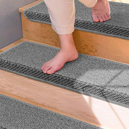 Anti-scratch Faux Sisal Stair Protectors Tape Free Washable Carpet Stair Treads