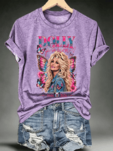 Women's Vintage Country Music Tribute Parton Tour T-Shirt