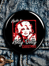 Forever Our Queen of Country Print Button